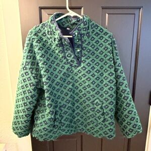 Cozy Green Patterned Jacket